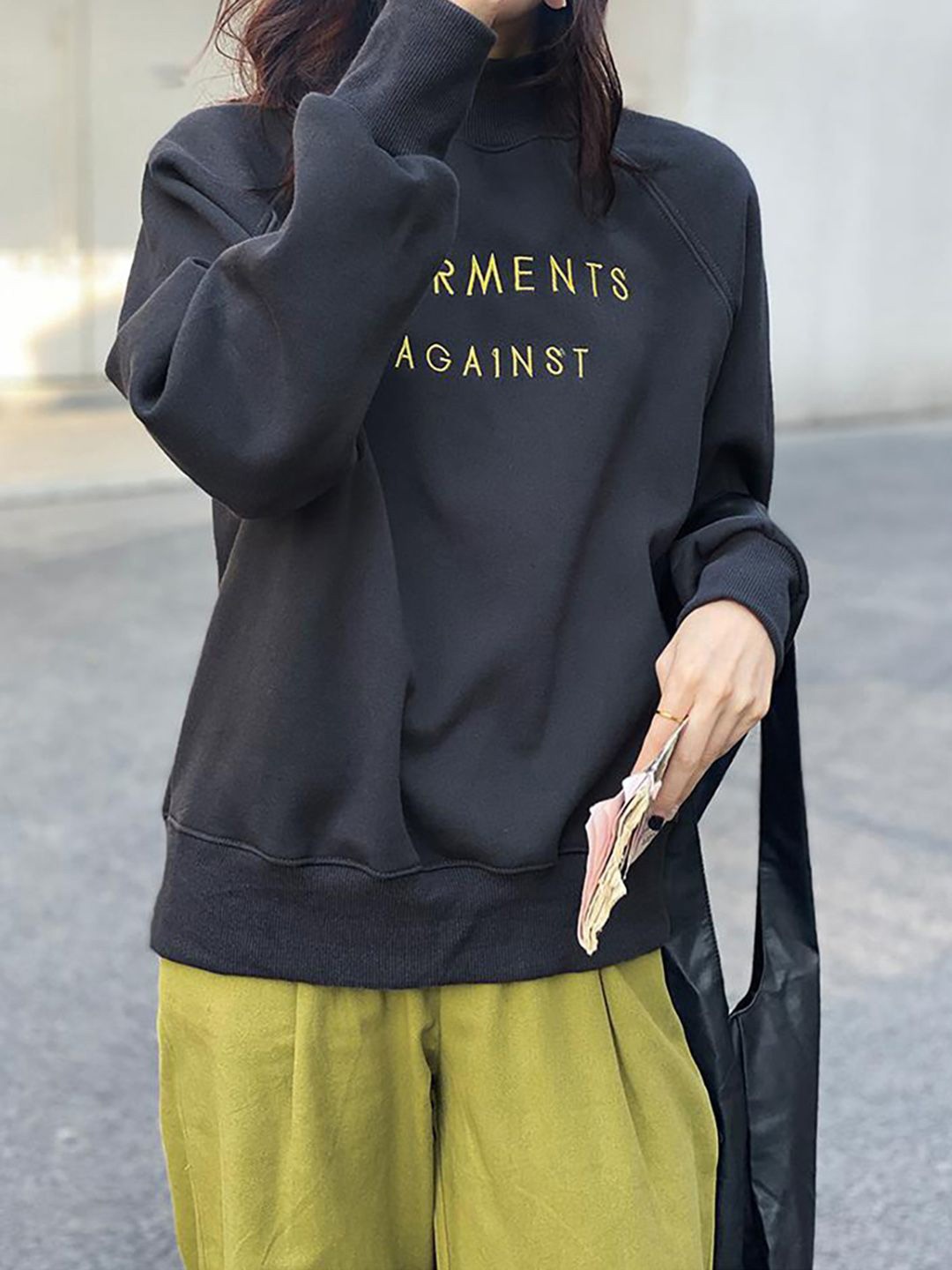

JC Mode Women Typography Printed Sweatshirt, Grey