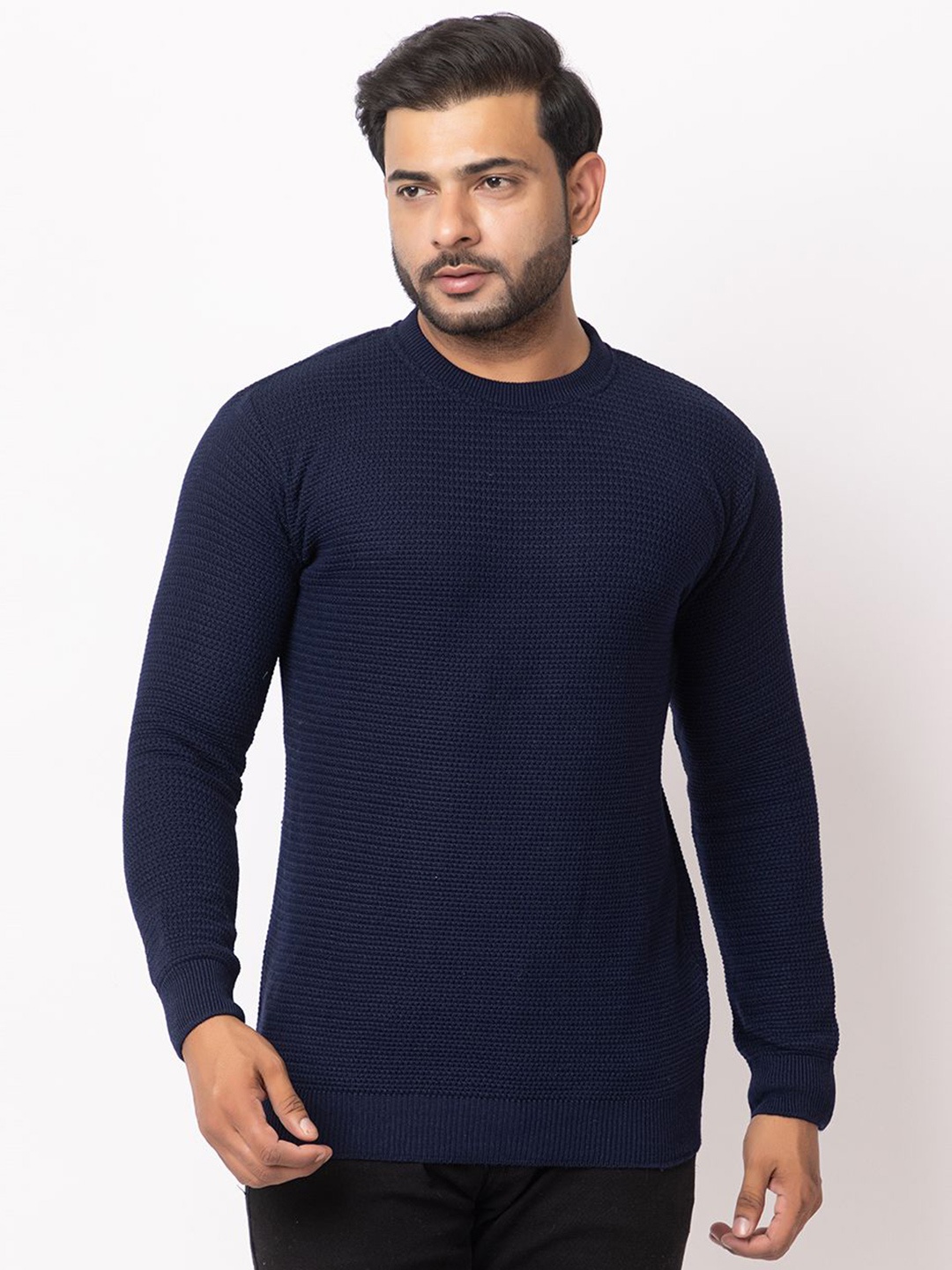 

LO G LO Men Pullover Sweaters, Navy blue