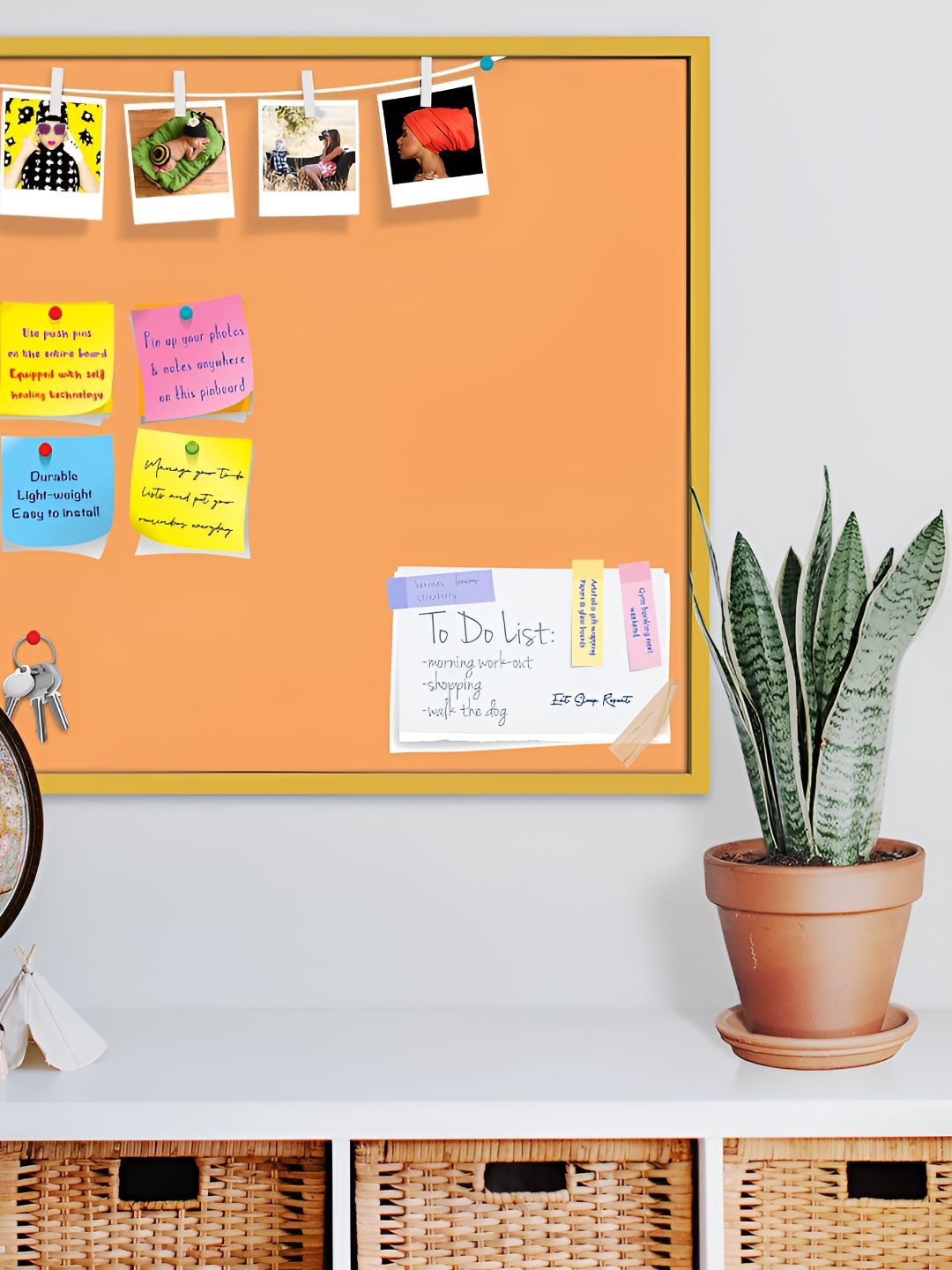 

ArtzFolio Wooden Notice Board, Brown