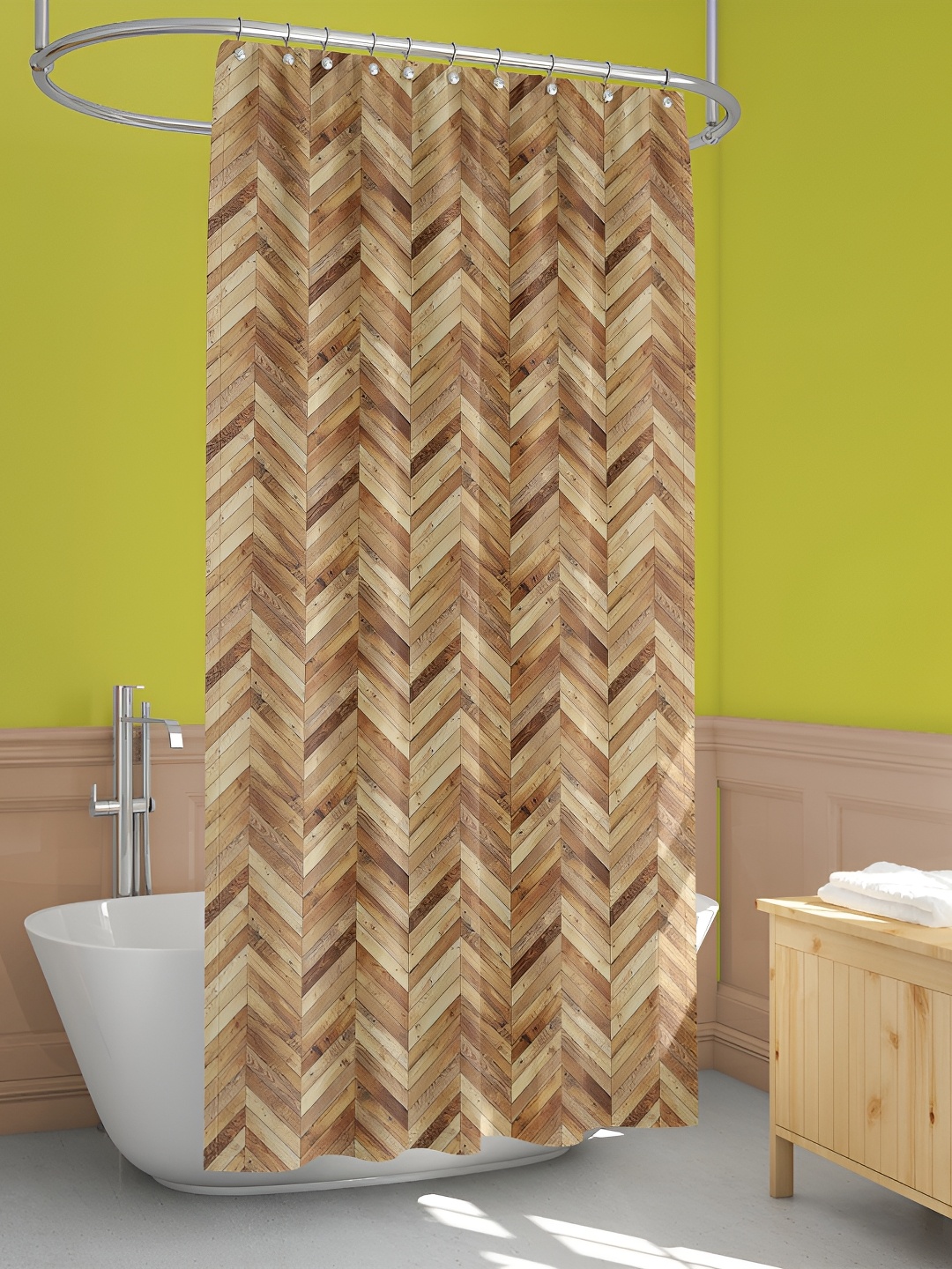 

ArtzFolio Single Piece Waterproof Polyester Shower Curtain, Multi
