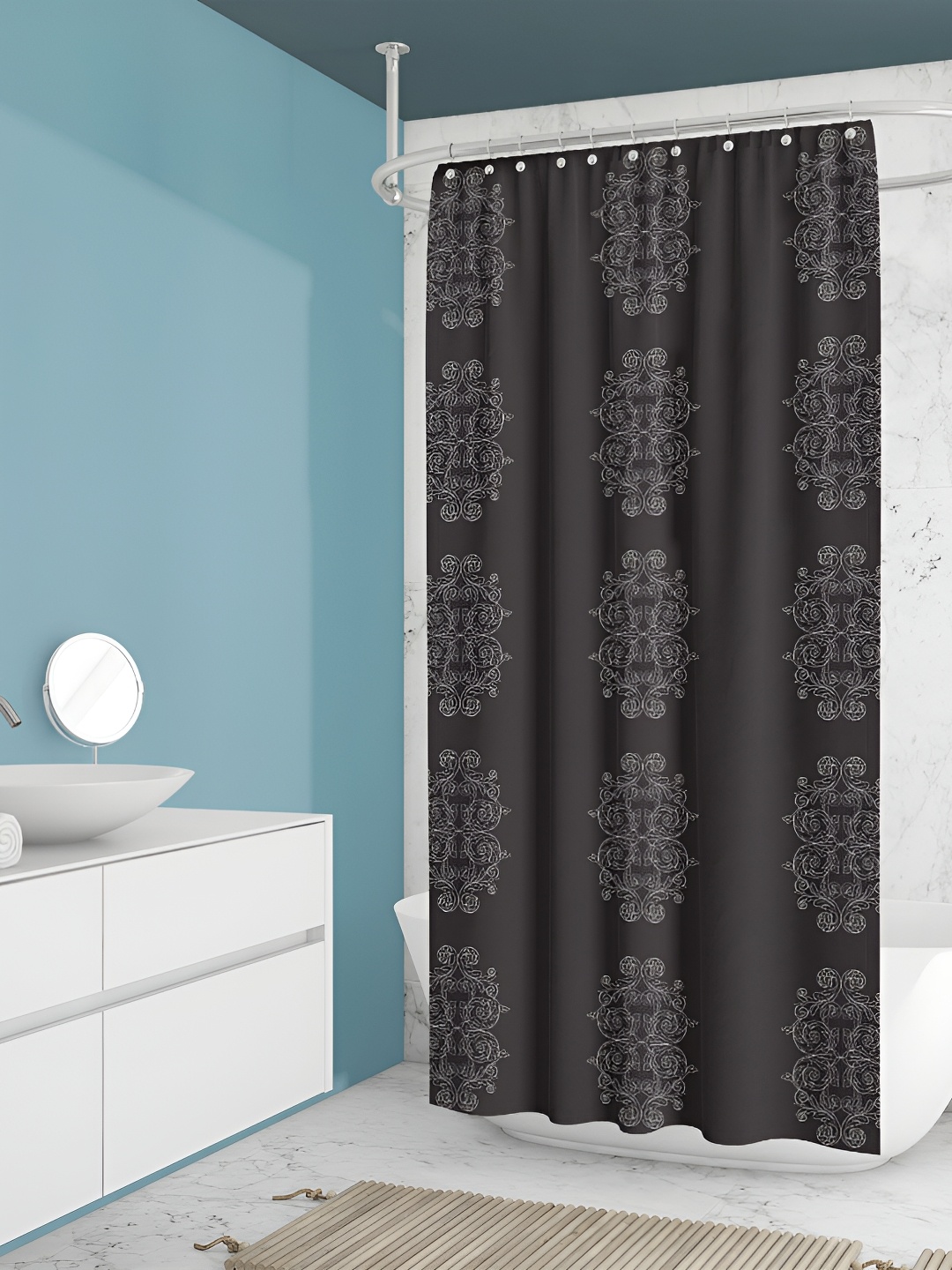 

ArtzFolio Single Piece Waterproof Polyester Shower Curtain, Multi