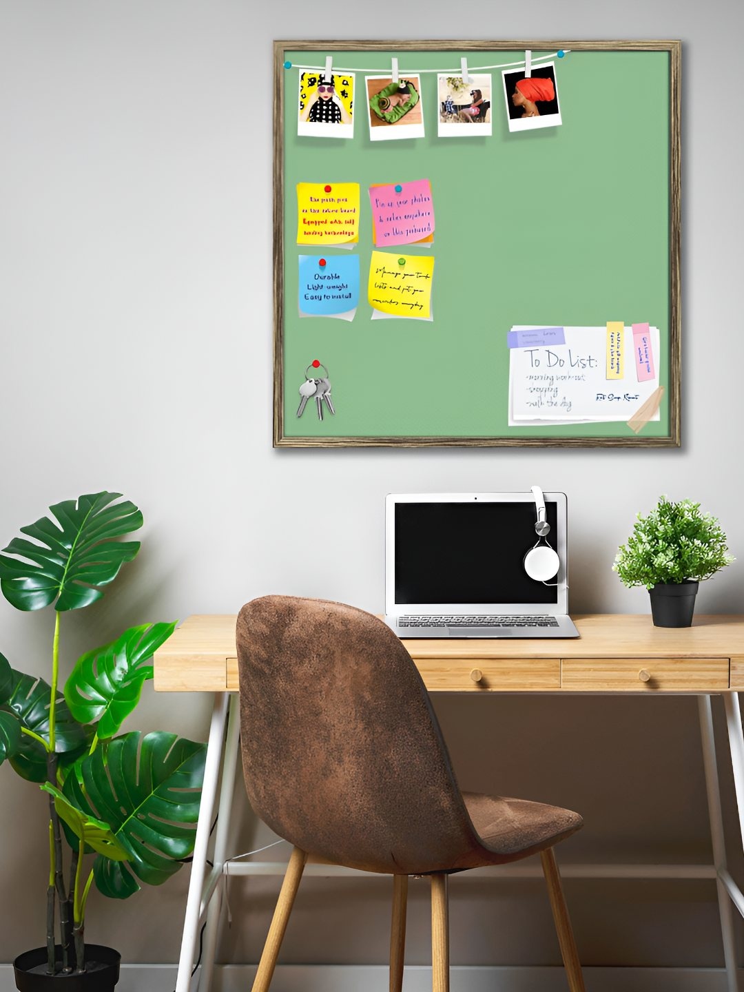 

ArtzFolio Wooden Notice Pin Board, Green