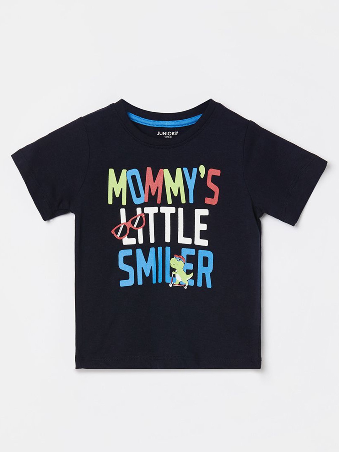 

Juniors by Lifestyle Boys Typography Printed Applique T-shirt, Blue