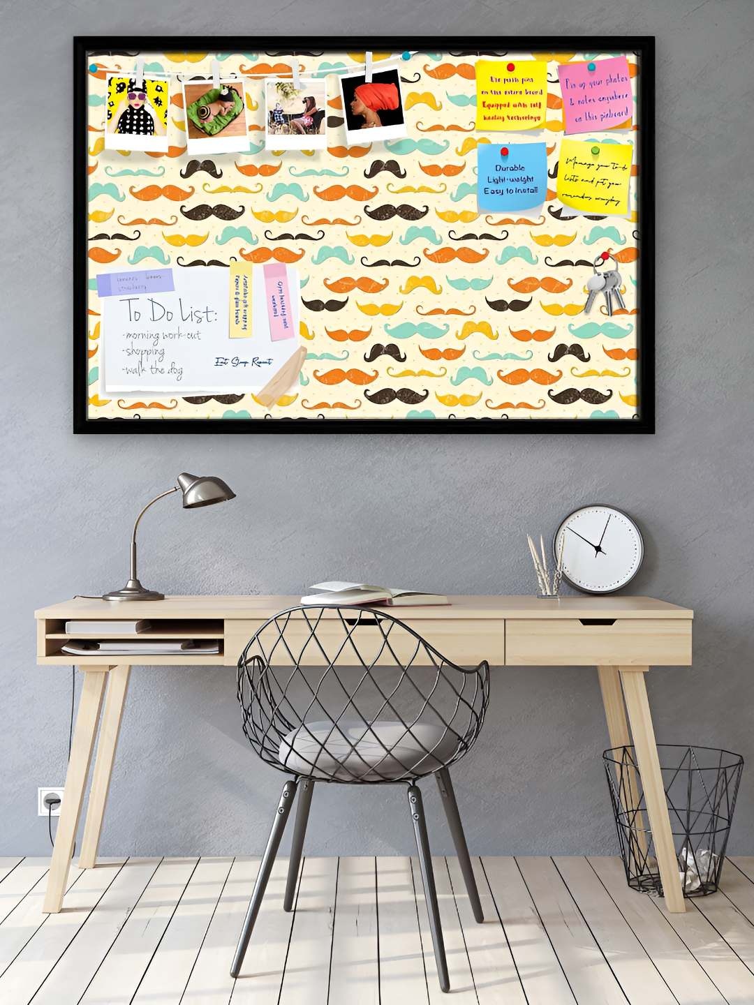 

ArtzFolio Wooden Notice Pin Board, Multi