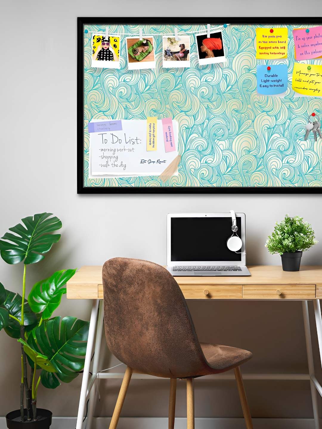 

ArtzFolio Wooden Notice Pin Board, Multi
