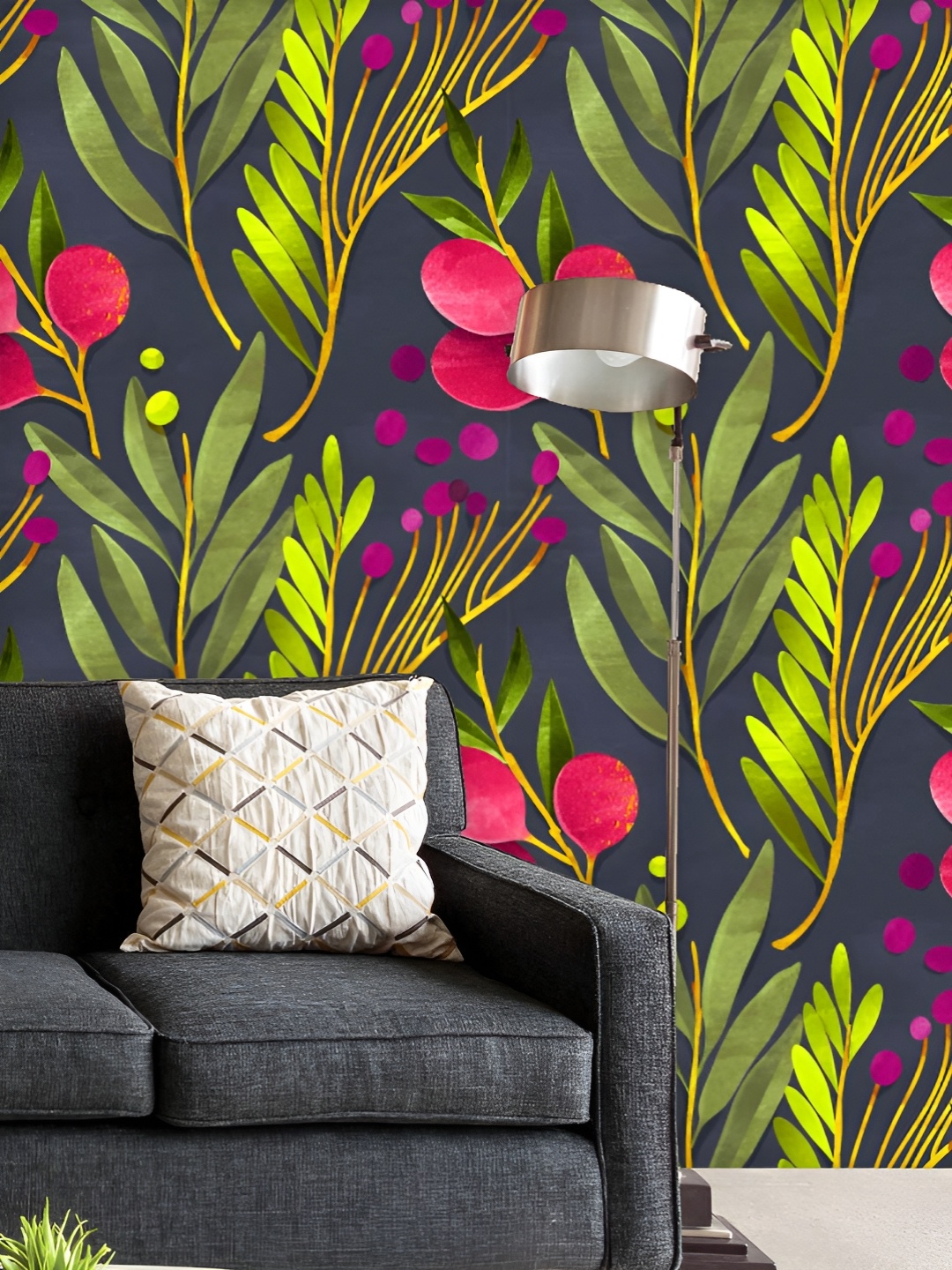 

ArtzFolio Printed UV-Resistant Anti-Bacterial Botanical Floral Peel & Stick Wallpaper, Multi