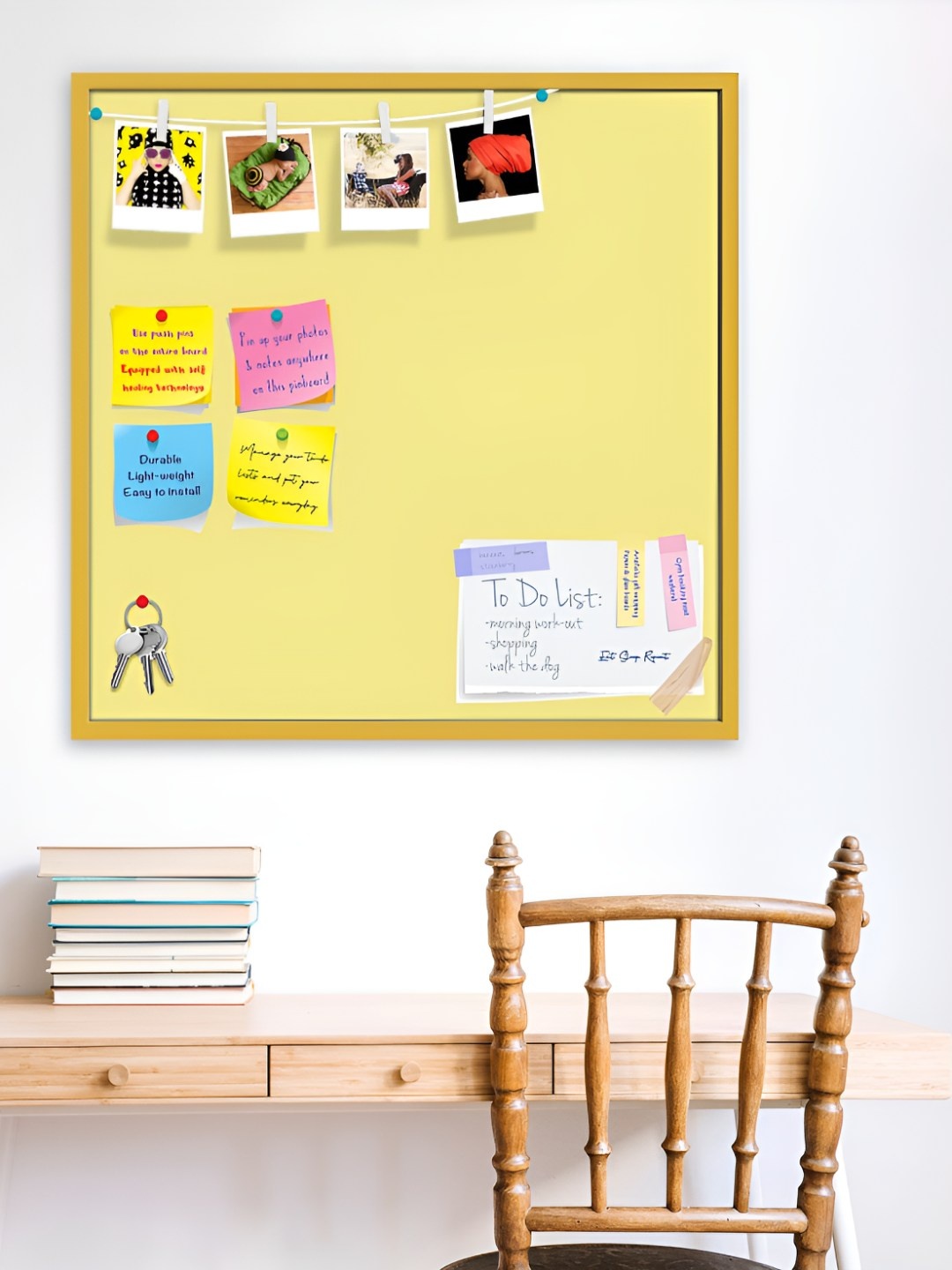 

ArtzFolio Wooden Notice Pin Board, Yellow