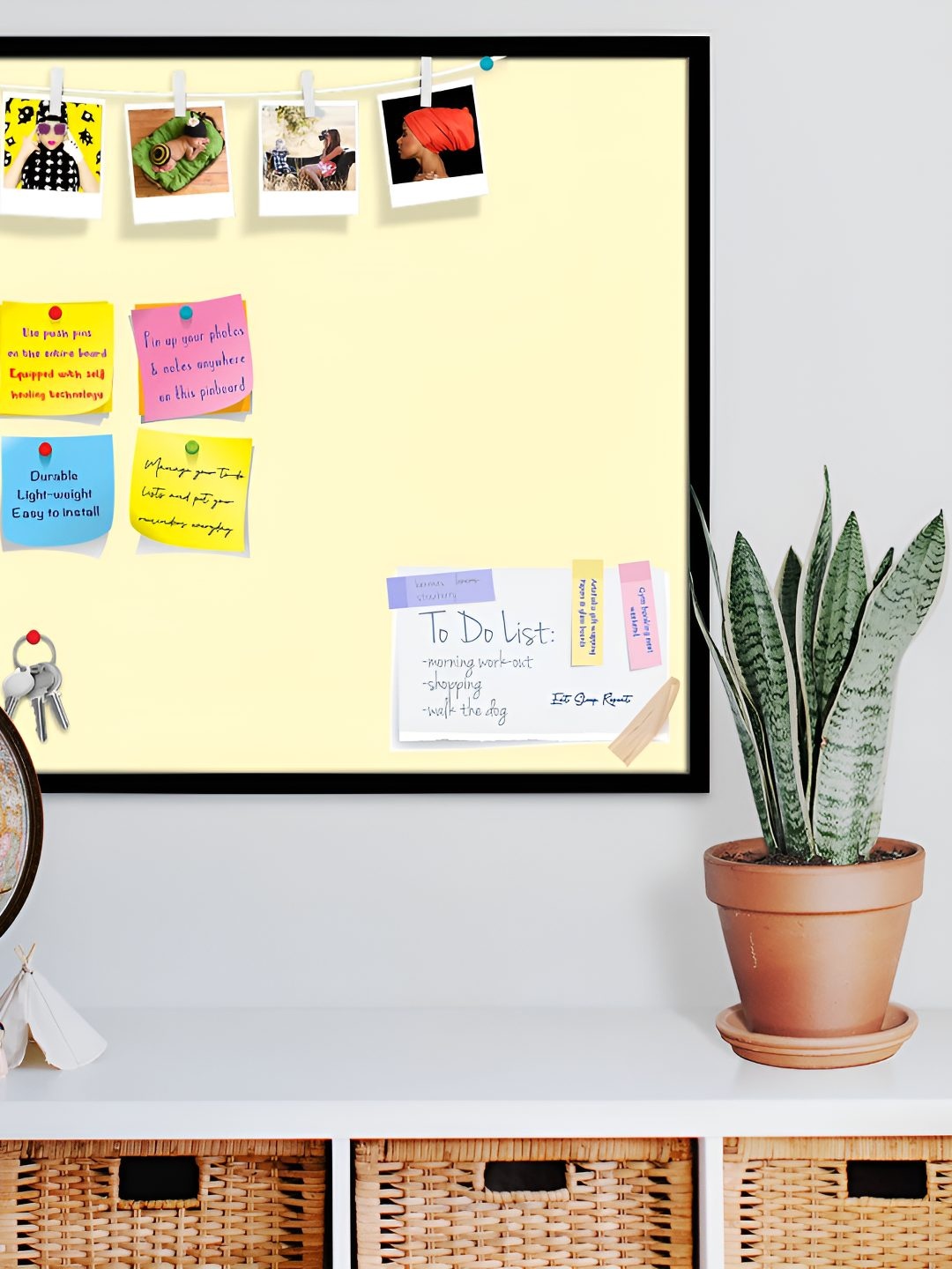 

ArtzFolio Wooden Notice Board, Yellow