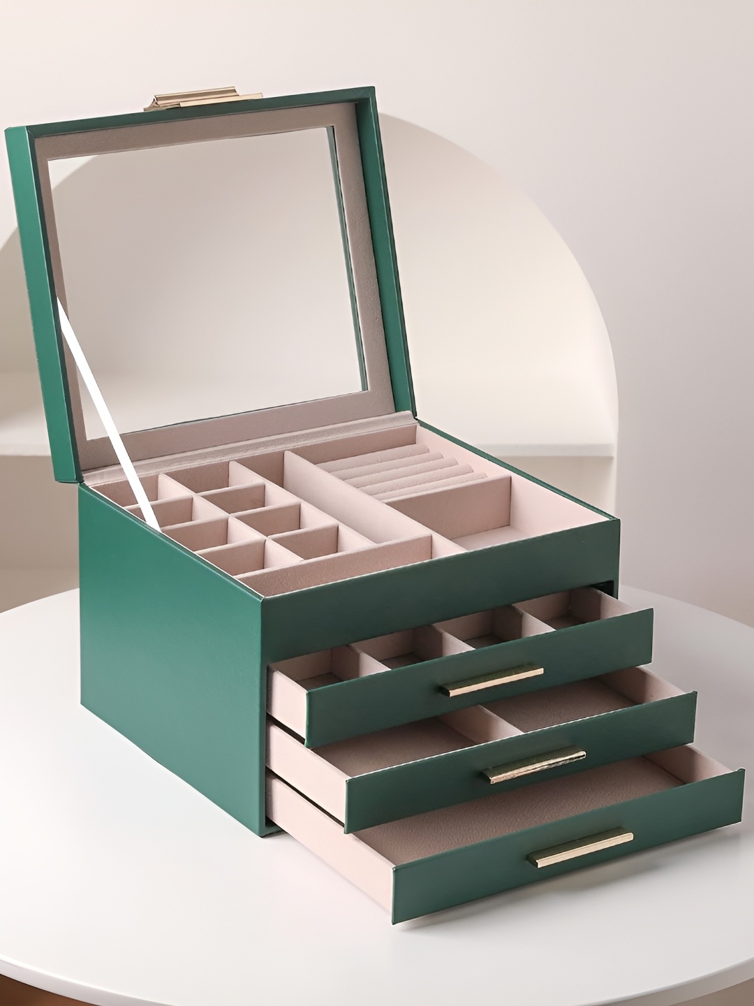 

KriShyam Green 4 Layer Jewellery Organisers