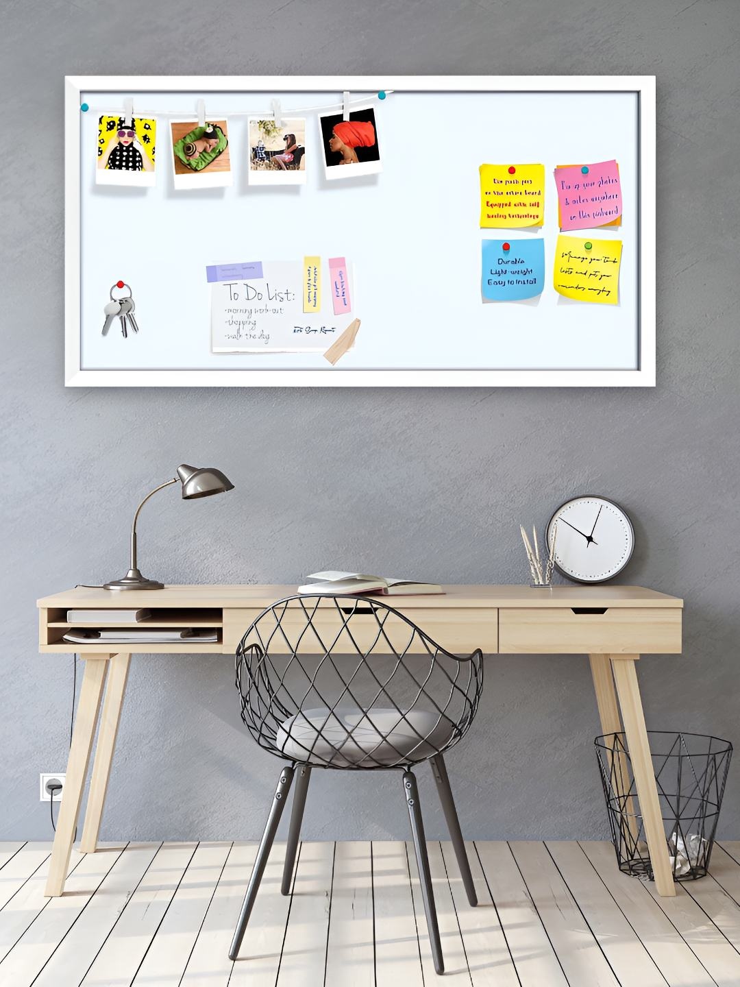 

ArtzFolio Wooden Notice Pin Board, White