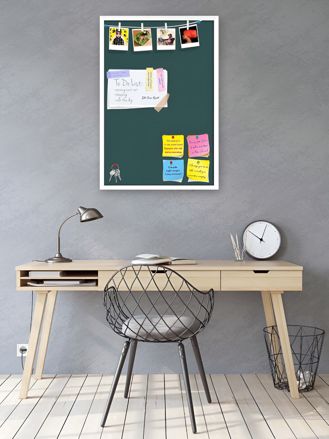 

ArtzFolio Wooden Notice Board, Grey