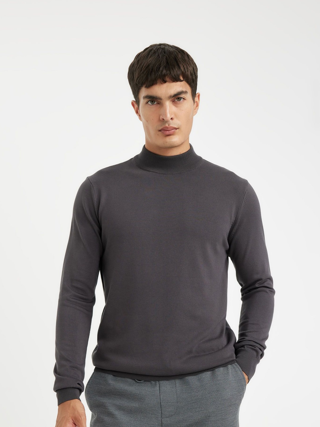 

DeFacto Men Round Neck Pullover, Blue