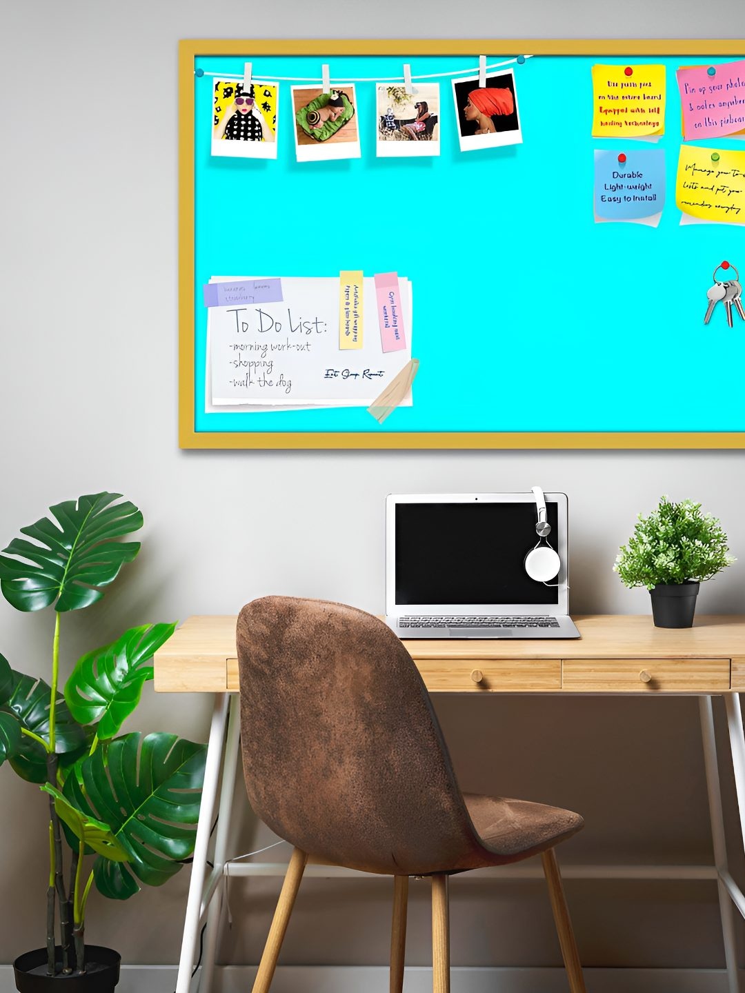 

ArtzFolio Wooden Notice Pin Board, Blue