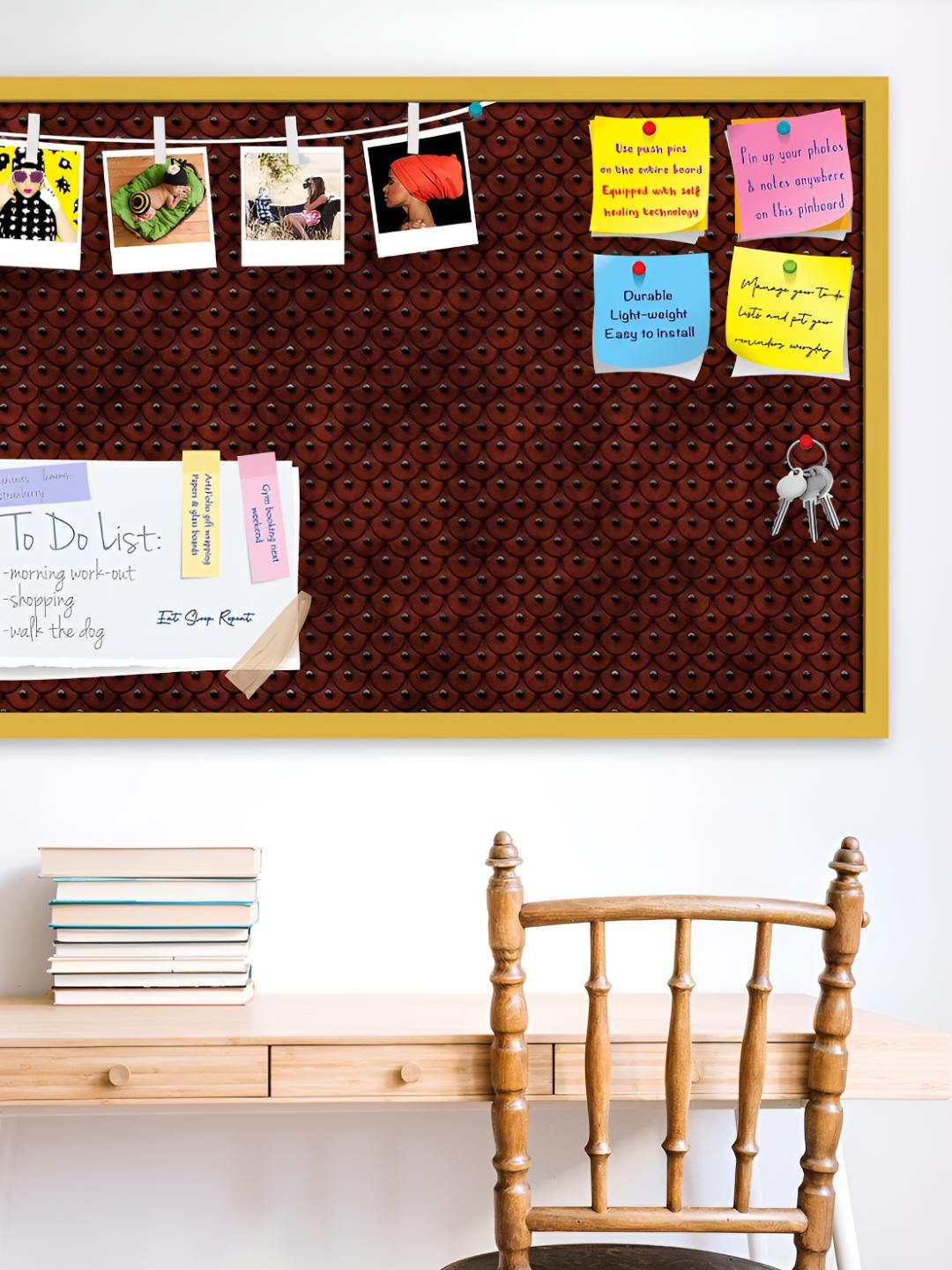 

ArtzFolio Wooden Notice Pin Board, Multi