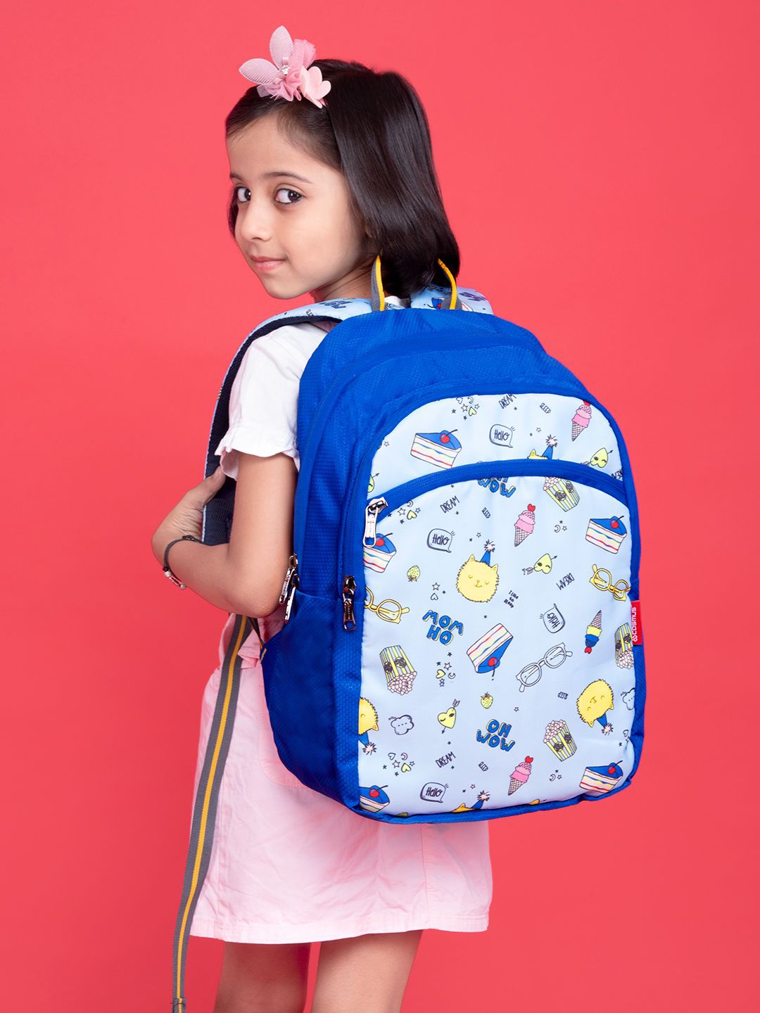 

COSMUS Kids Printed Backpack, Blue