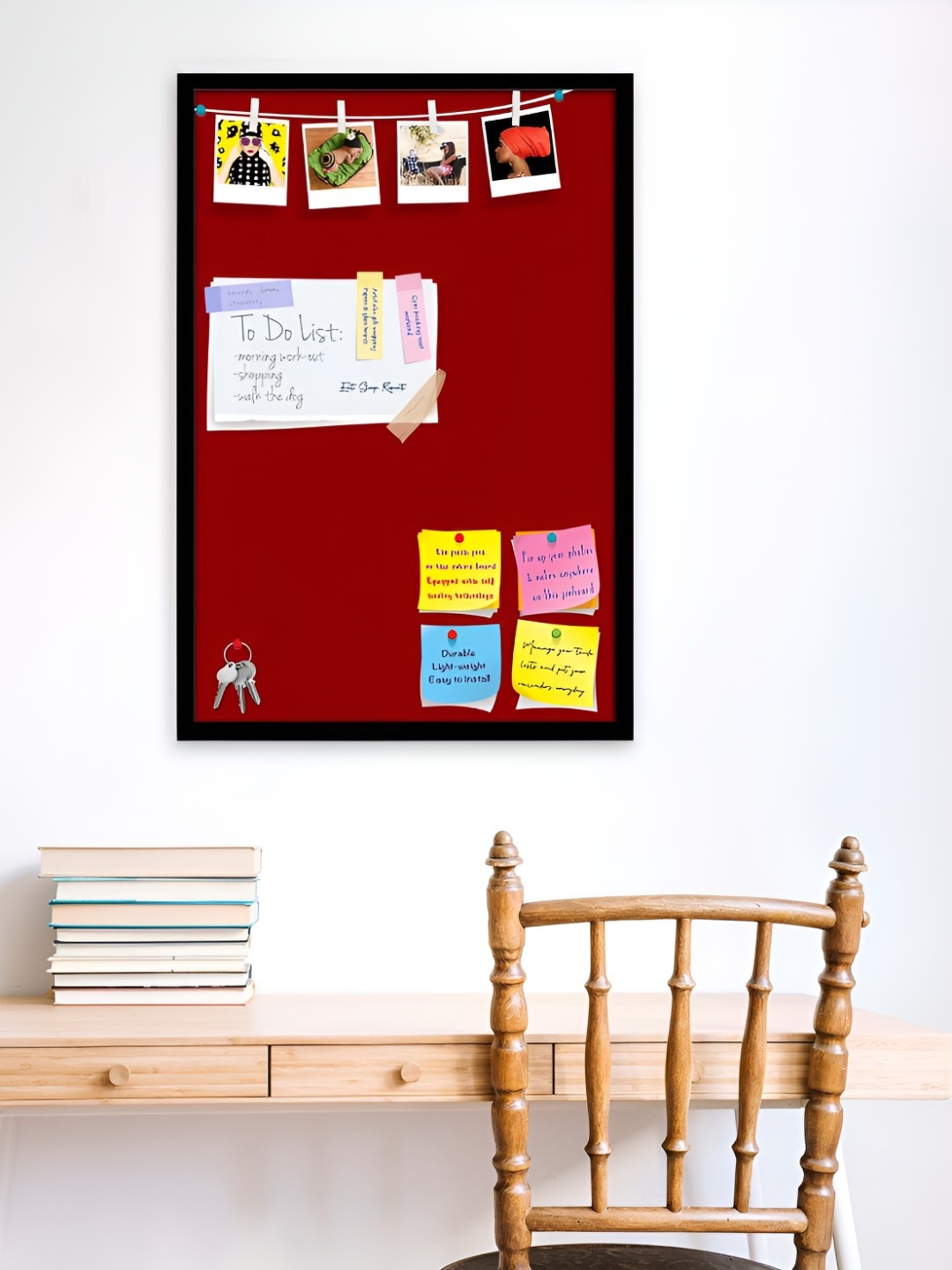 

ArtzFolio Wooden Notice Board, Red