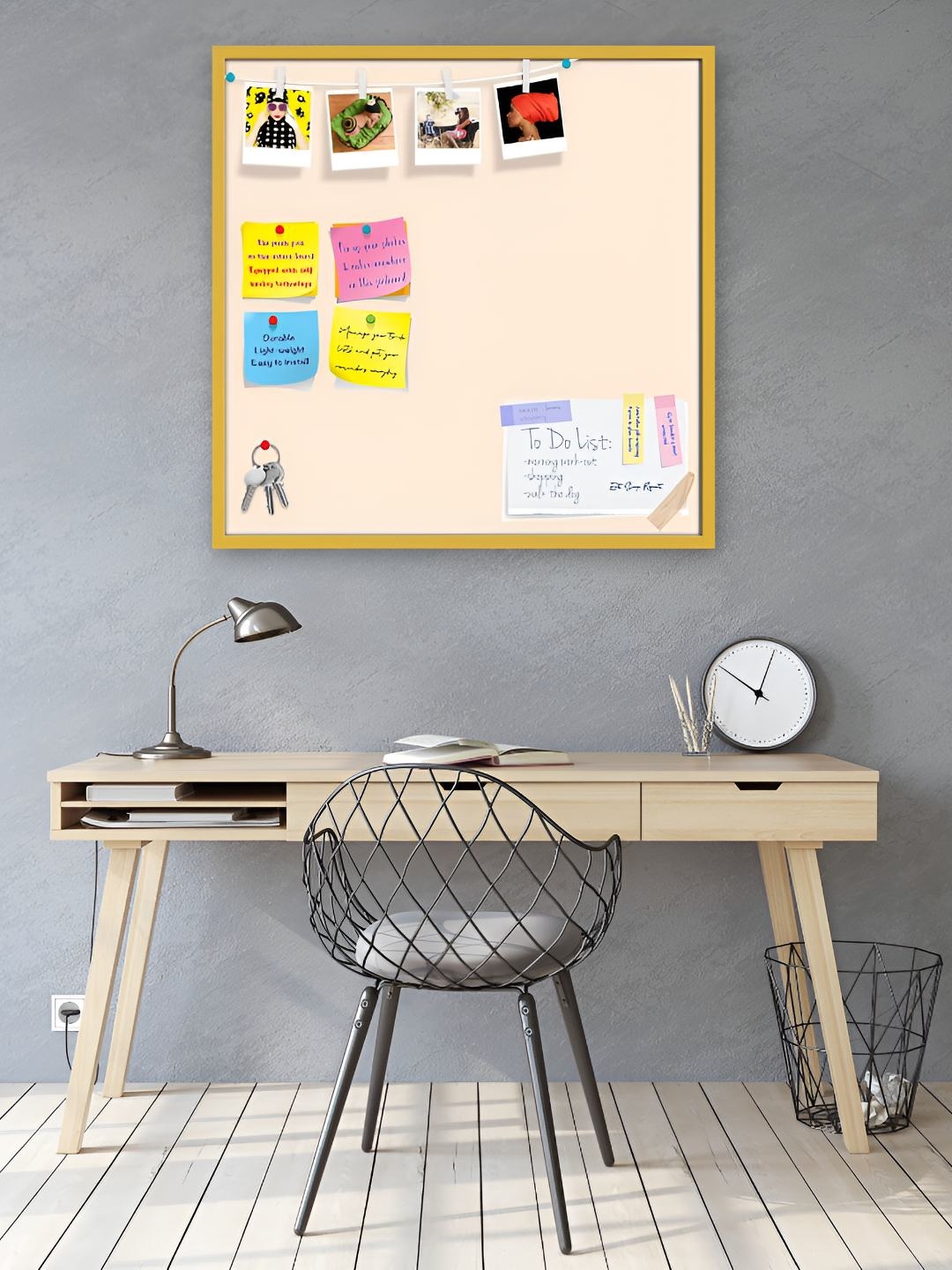 

ArtzFolio Wooden Notice Pin Board, White
