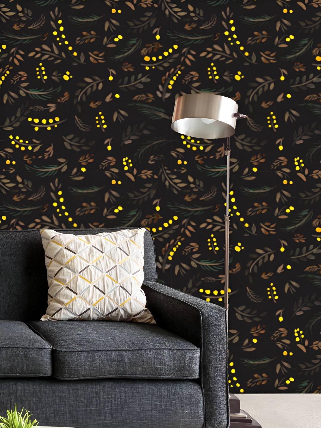 

ArtzFolio Printed UV-Resistant Anti-Bacterial Watercolor Floral Pattern Peel & Stick Wallpaper, Multi