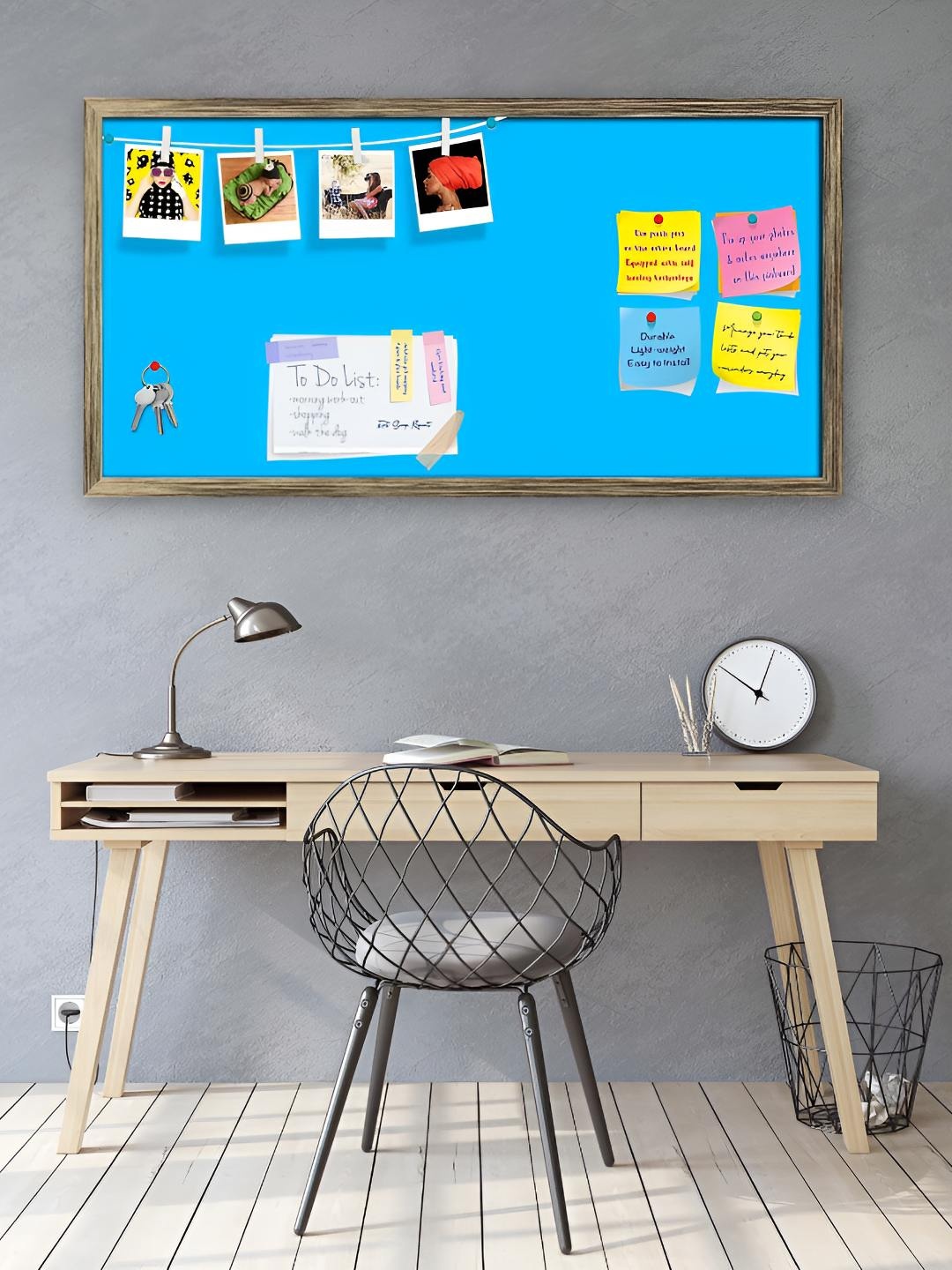 

ArtzFolio Wooden Notice Pin Board, Blue