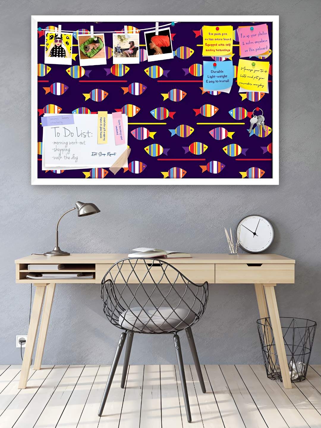 

ArtzFolio Wooden Notice Pin Board, Multi
