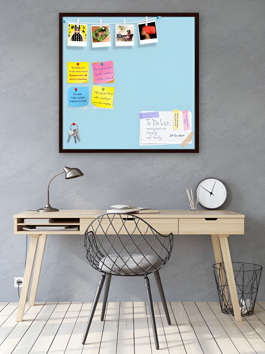 

ArtzFolio Wooden Notice Pin Board, Blue