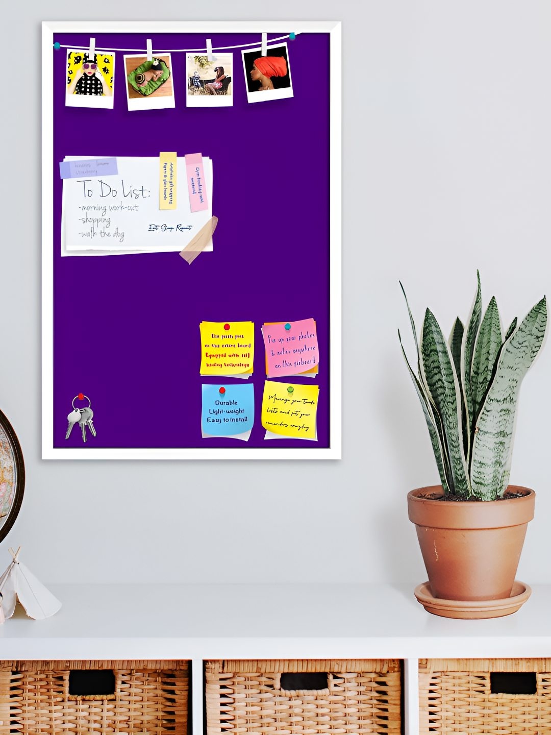

ArtzFolio Wooden Notice Board, Purple