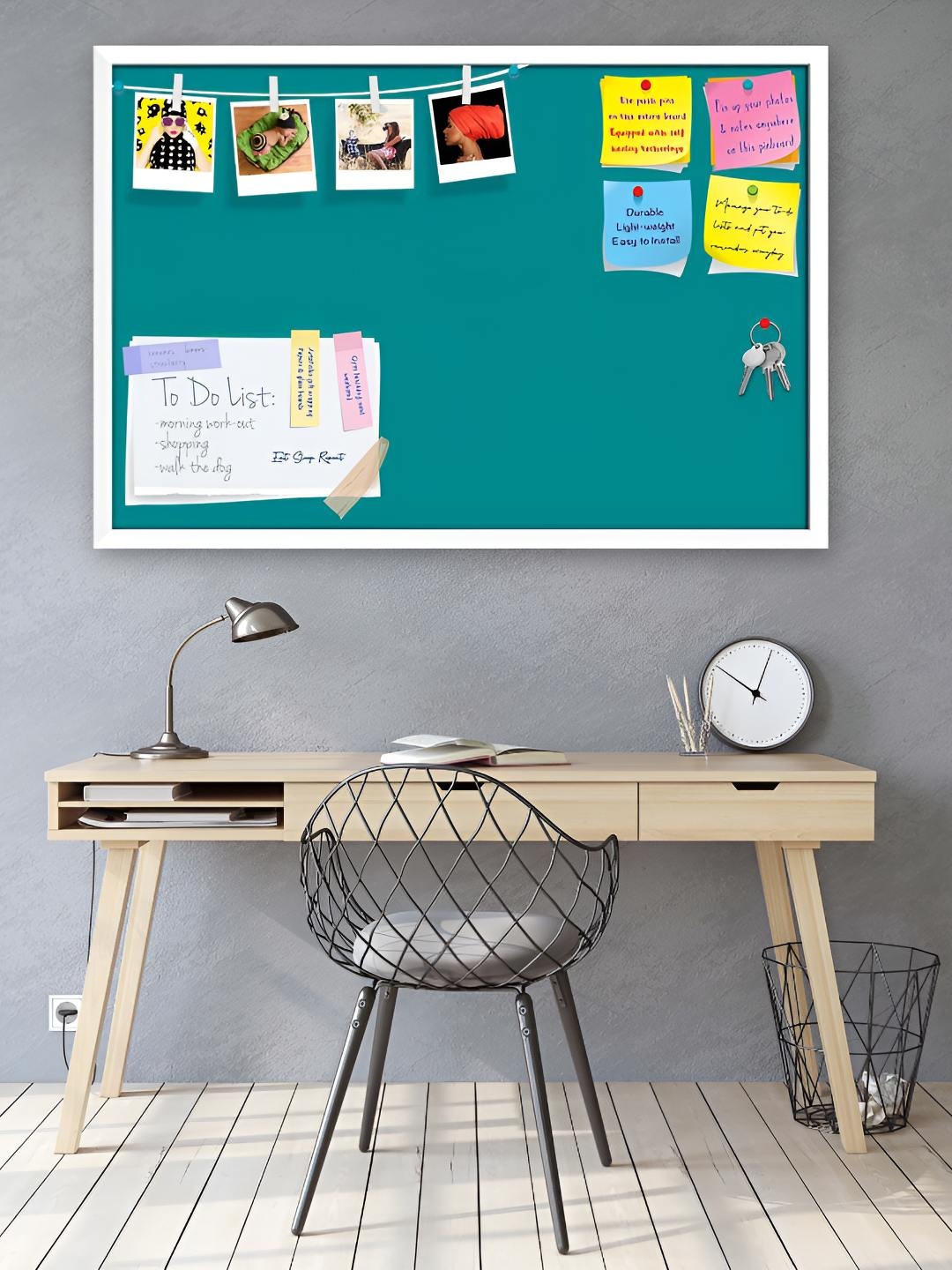 

ArtzFolio Wooden Notice Pin Board, Green