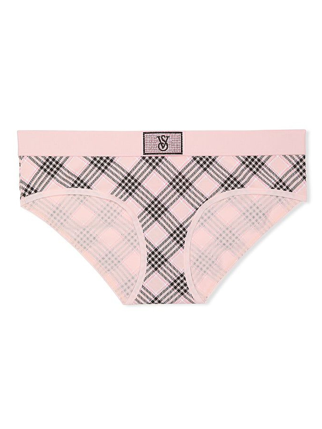 

Victoria's Secret Women Logo Cotton Shine Patch Hip Hugger Panty 1125711870SS, Pink
