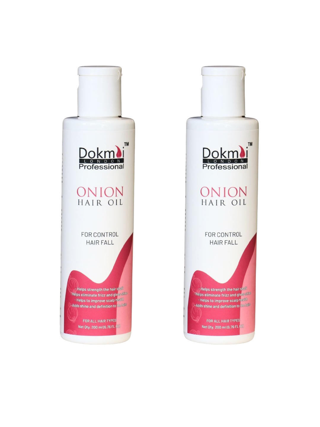 

Dokmai London Professional Set Of 2 Onion Hair Oil For Hair Growth - 200 ml Each, Transparent