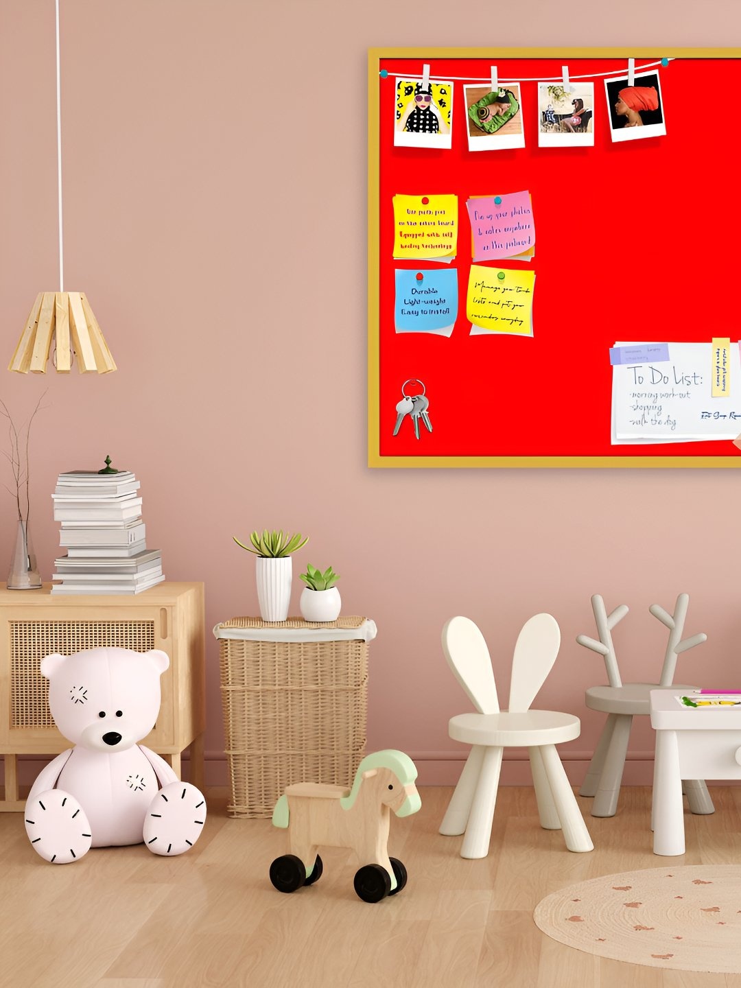 

ArtzFolio Wooden Notice Board, Red