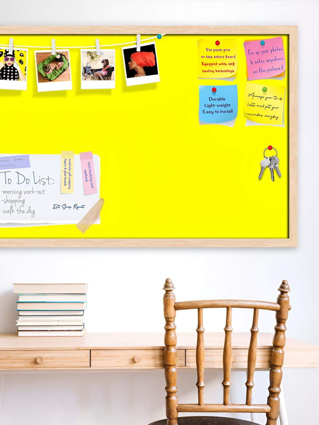 

ArtzFolio Wooden Notice Pin Board, Yellow