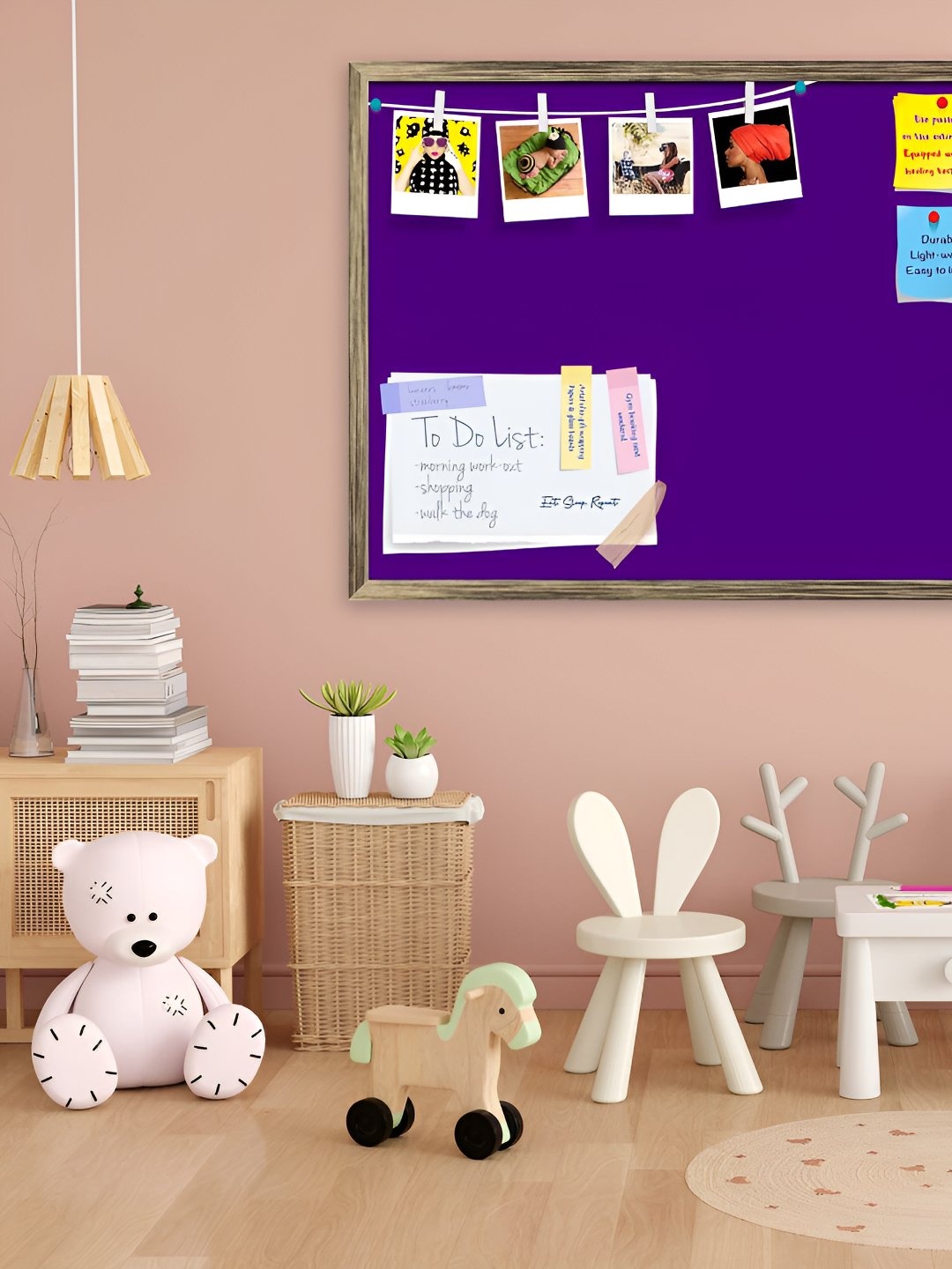 

ArtzFolio Wooden Notice Pin Board, Purple