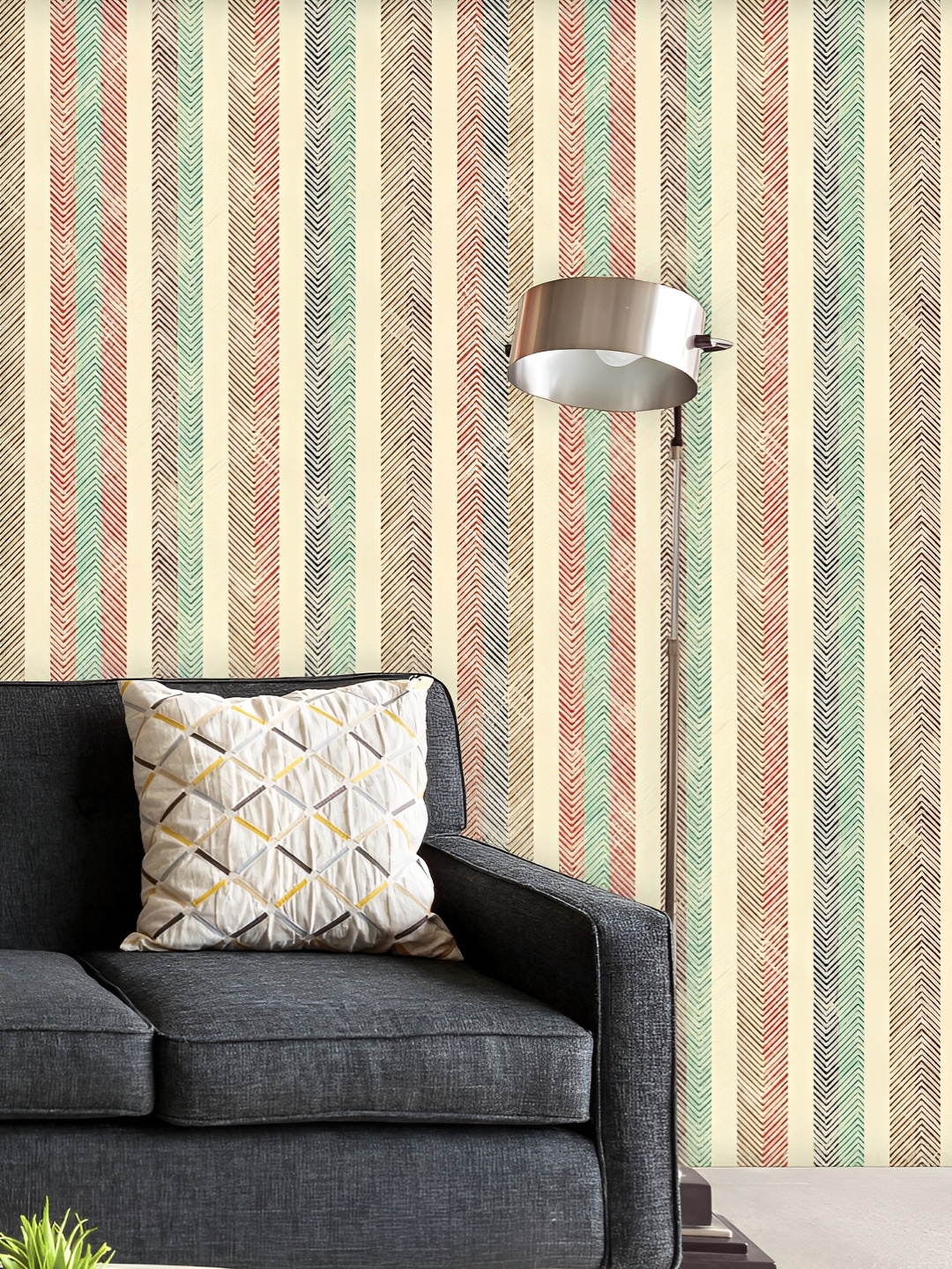 

ArtzFolio Printed UV-Resistant Anti-Bacterial Peel & Stick Wallpaper, Cream