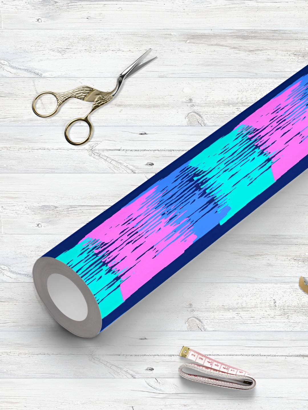 

ArtzFolio Blue & Pink Printed UV Resistant Wallpaper