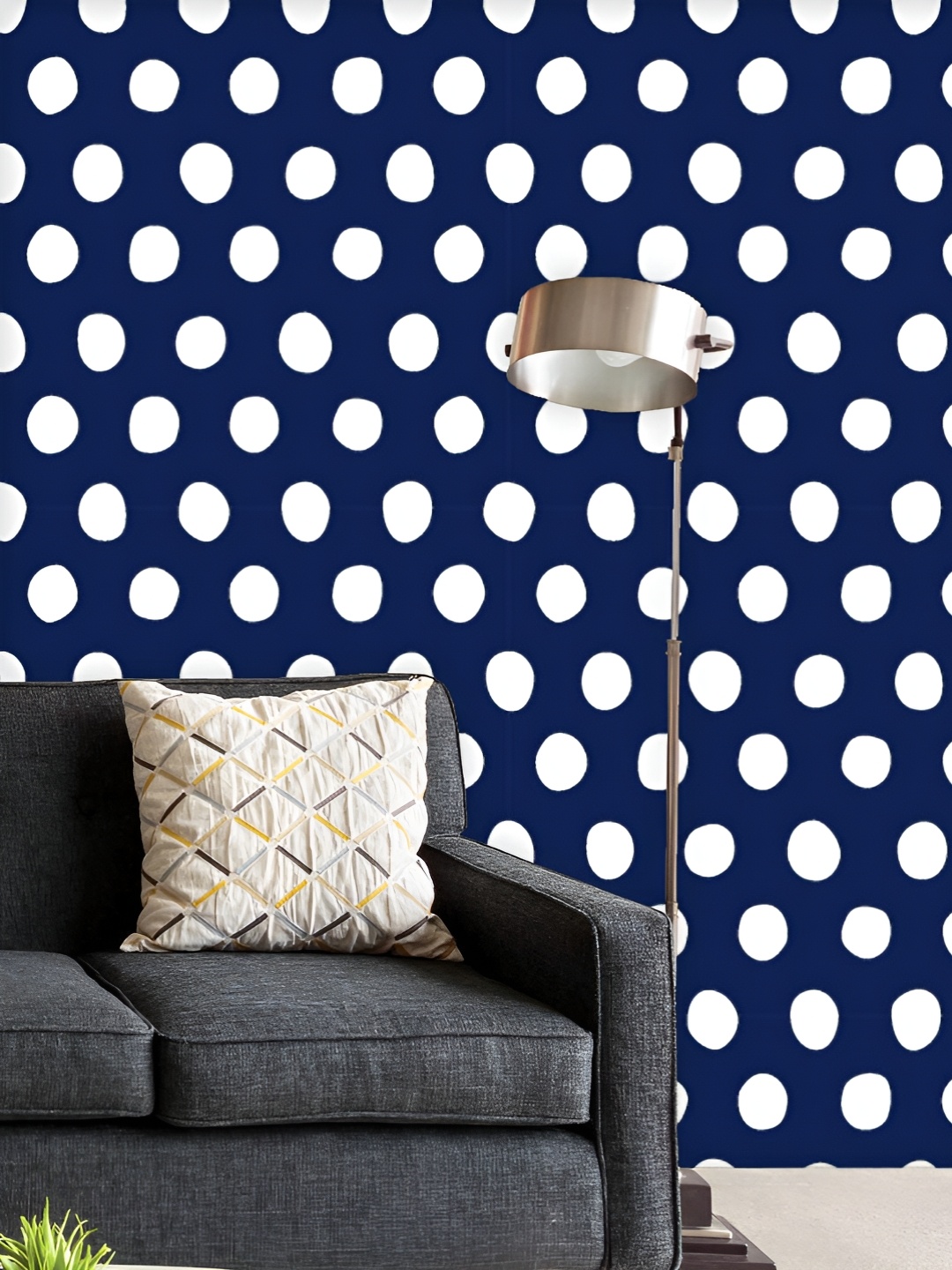 

ArtzFolio Printed UV-Resistant Anti-Bacterial Nautical Polka Dots Peel & Stick Wallpaper, Multi