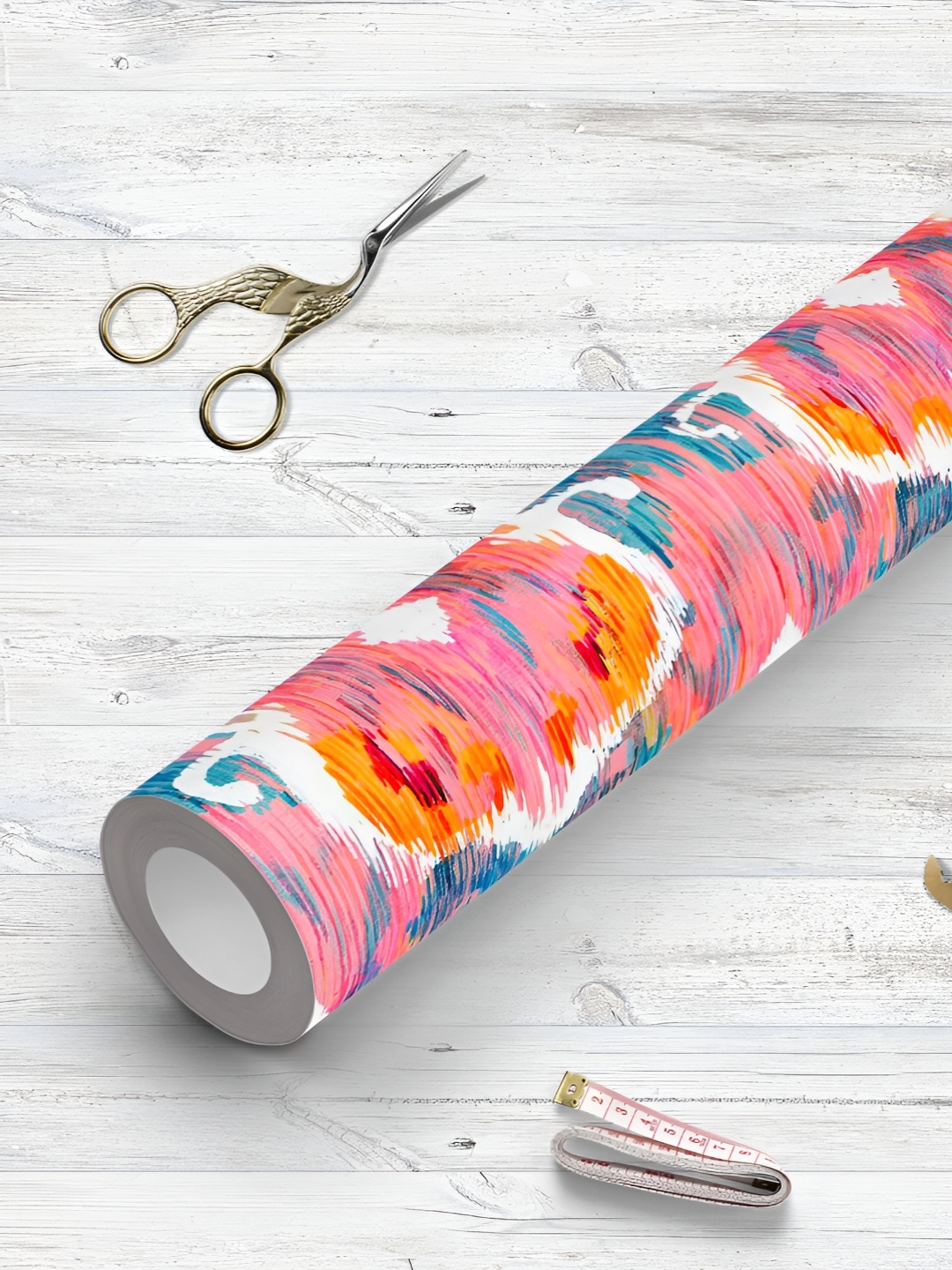 

ArtzFolio Pink & Blue Printed UV Resistant Wallpaper