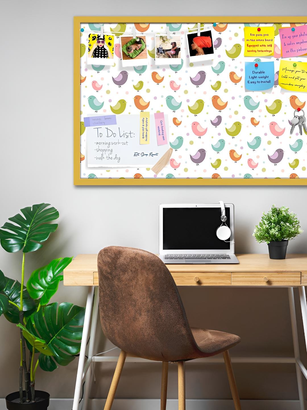 

ArtzFolio Wooden Notice Pin Board, Multi