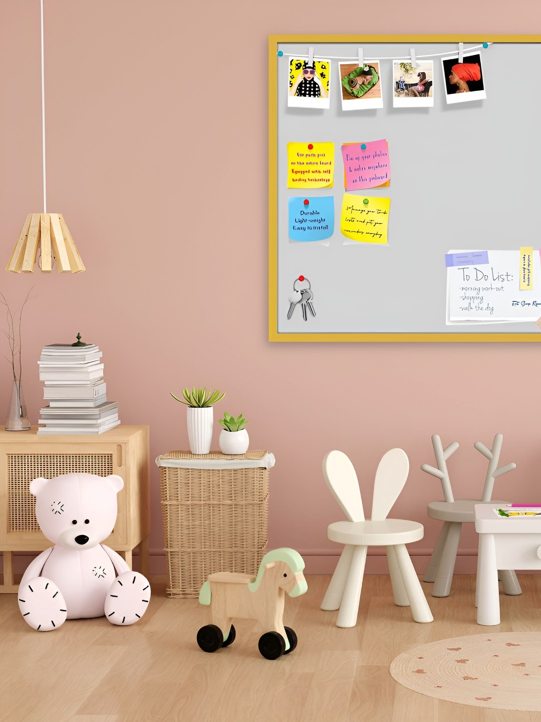 

ArtzFolio Wooden Notice Pin Board, Grey