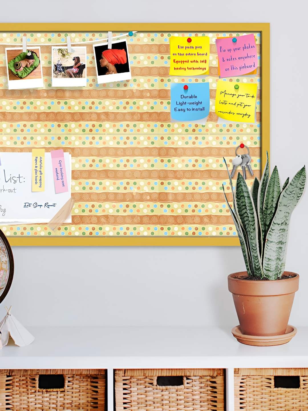 

ArtzFolio Wooden Notice Pin Board, Multi