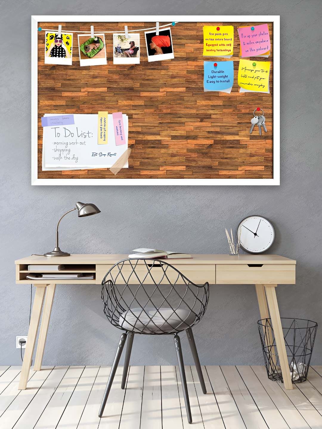 

ArtzFolio Wooden Notice Pin Board, Multi