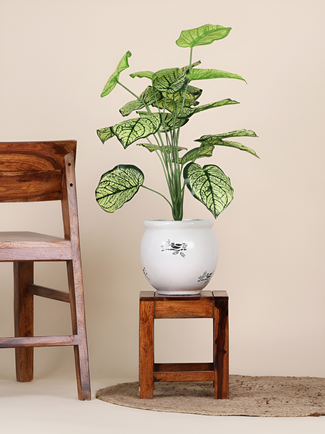 

FOLIYAJ Green Alstroemeria Money Artificial Plant