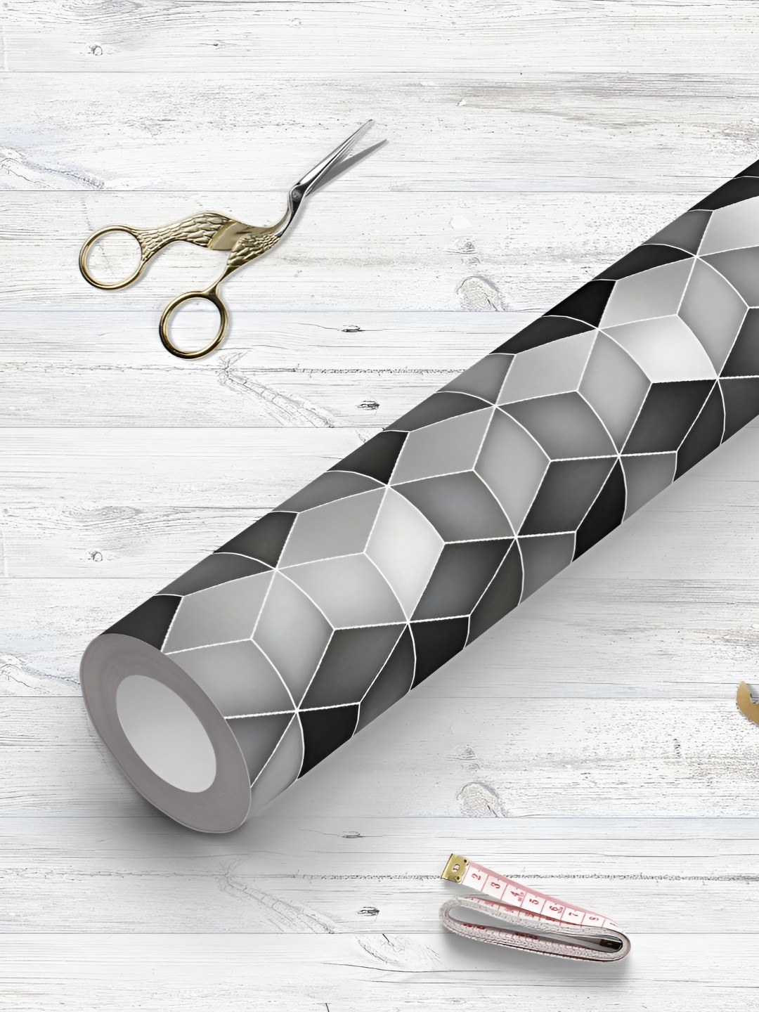 

ArtzFolio Grey & Black Printed UV Resistant Wallpaper