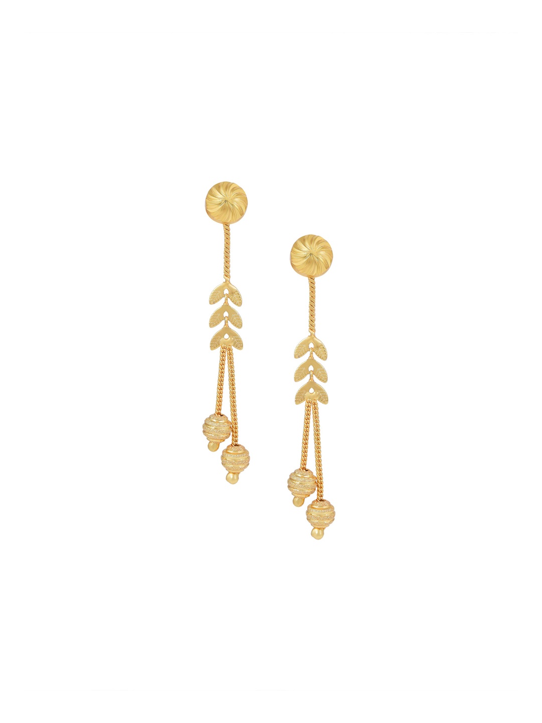 

MEMOIR Gold-Plated Contemporary Beaded Drop Earrings
