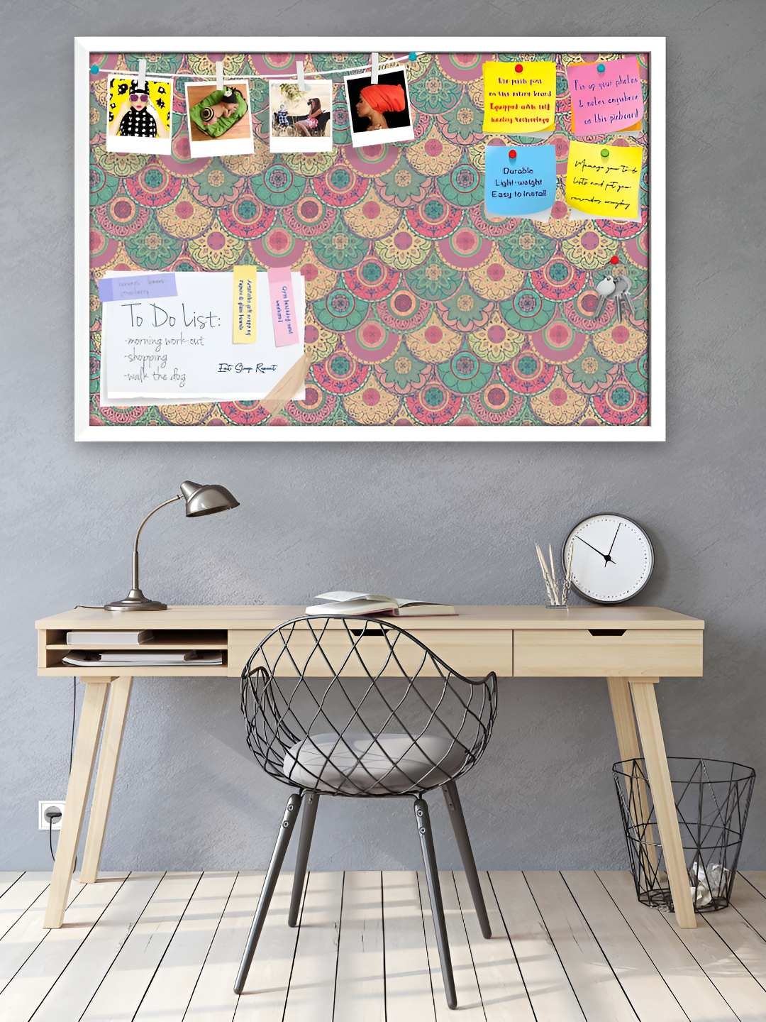 

ArtzFolio Wooden Notice Pin Board, Multi