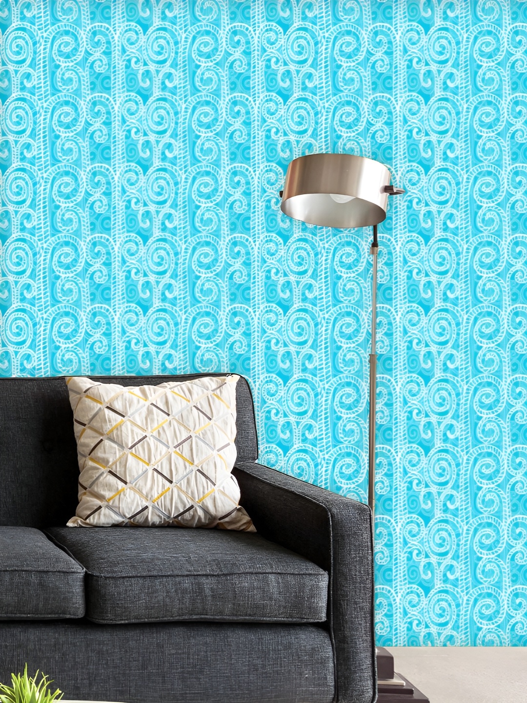 

ArtzFolio Printed UV-Resistant Anti-Bacterial Stylized Grass Peel & Stick Wallpaper, Multi