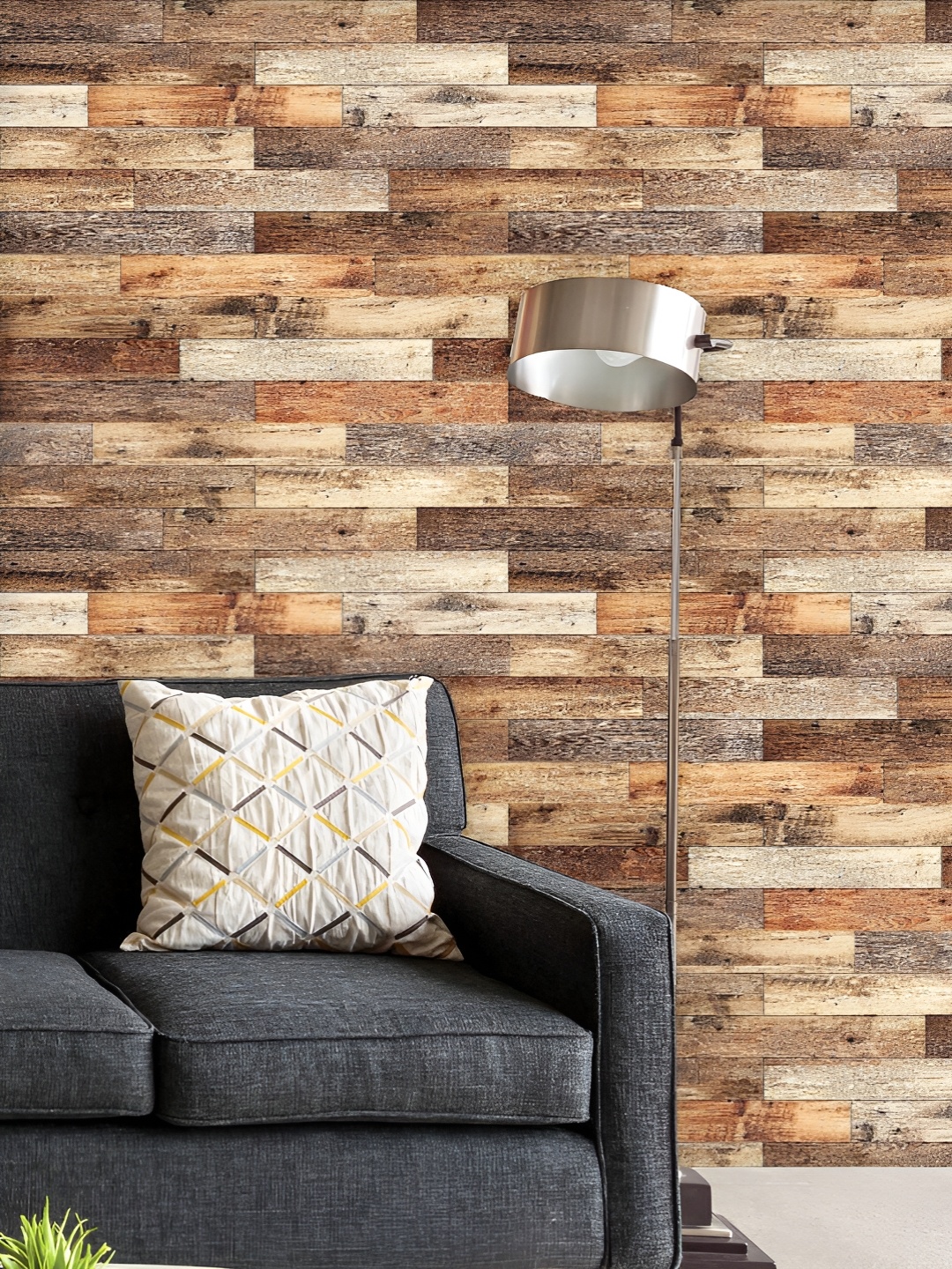 

ArtzFolio Printed UV-Resistant Anti-Bacterial Linear Common Art Peel & Stick Wallpaper, Multi