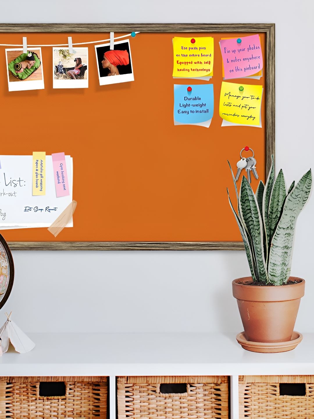 

ArtzFolio Wooden Notice Board, Brown