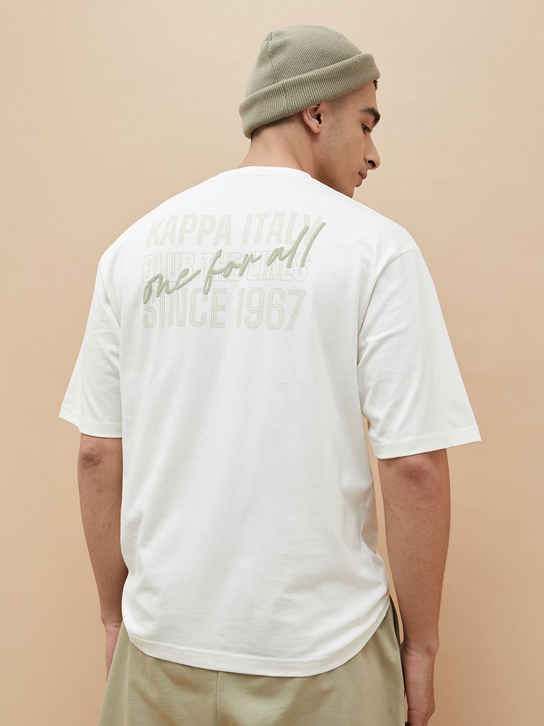 

Kappa Men Printed T-shirt, Off white