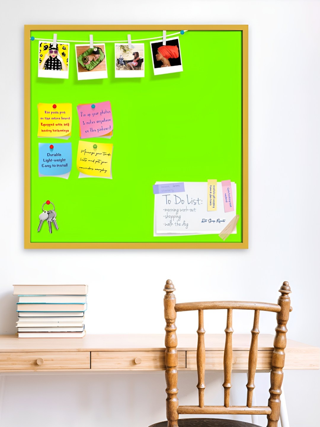 

ArtzFolio Wooden Notice Pin Board, Green