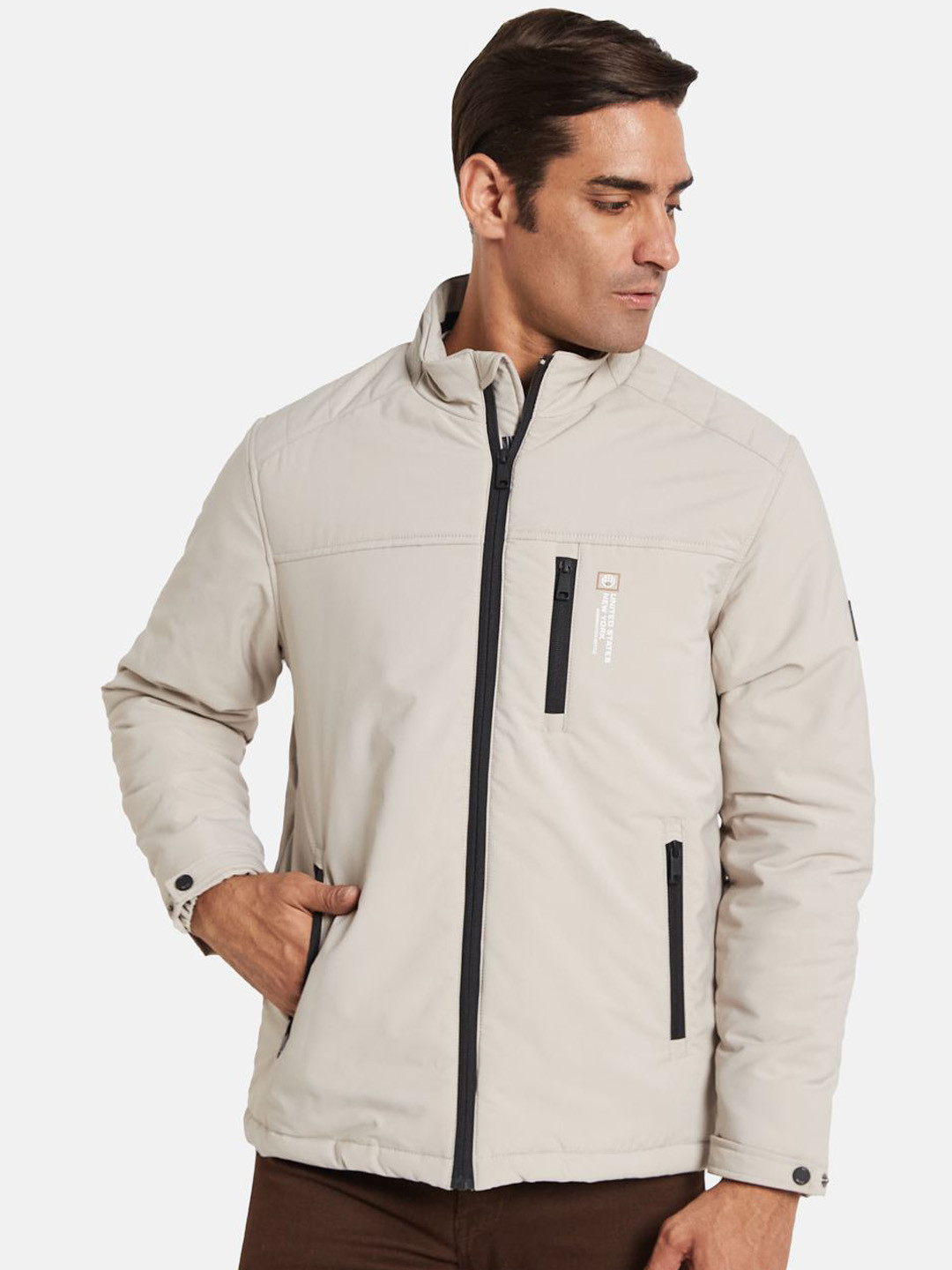 

METTLE Men Jacket, Grey